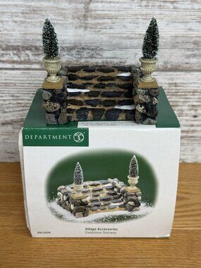 Dept. 56 Fieldstone Stairway #52826 Excellent Pre-owned Condition